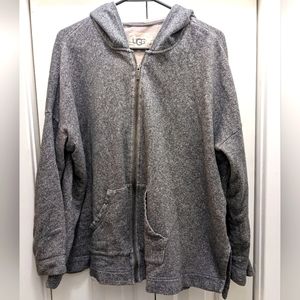 Grey ugg zip up sweatshirt size medium